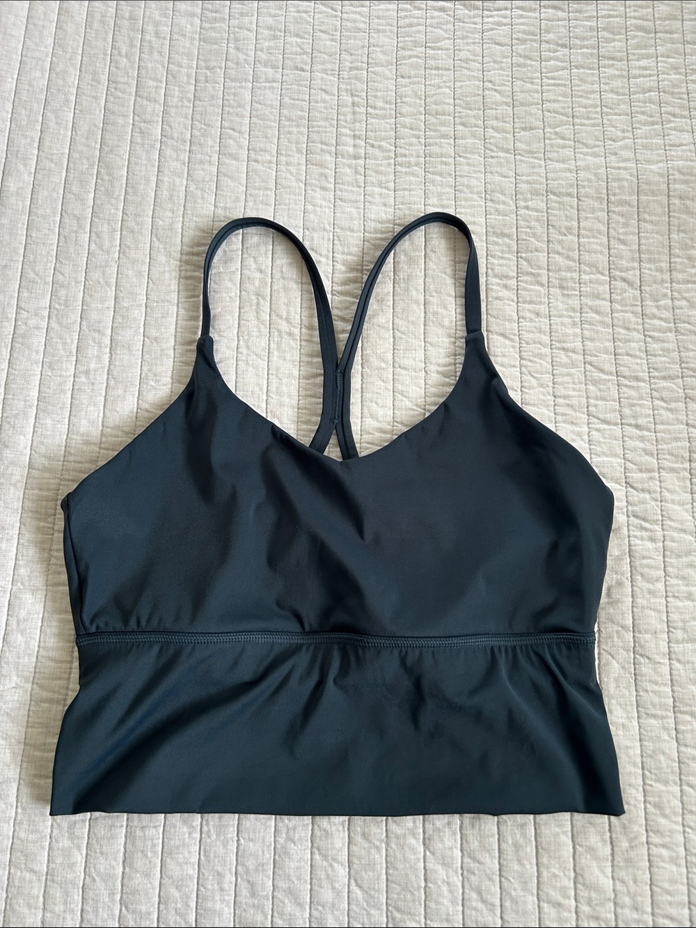 Born primitive dark teal Y back long long sport bra XL
